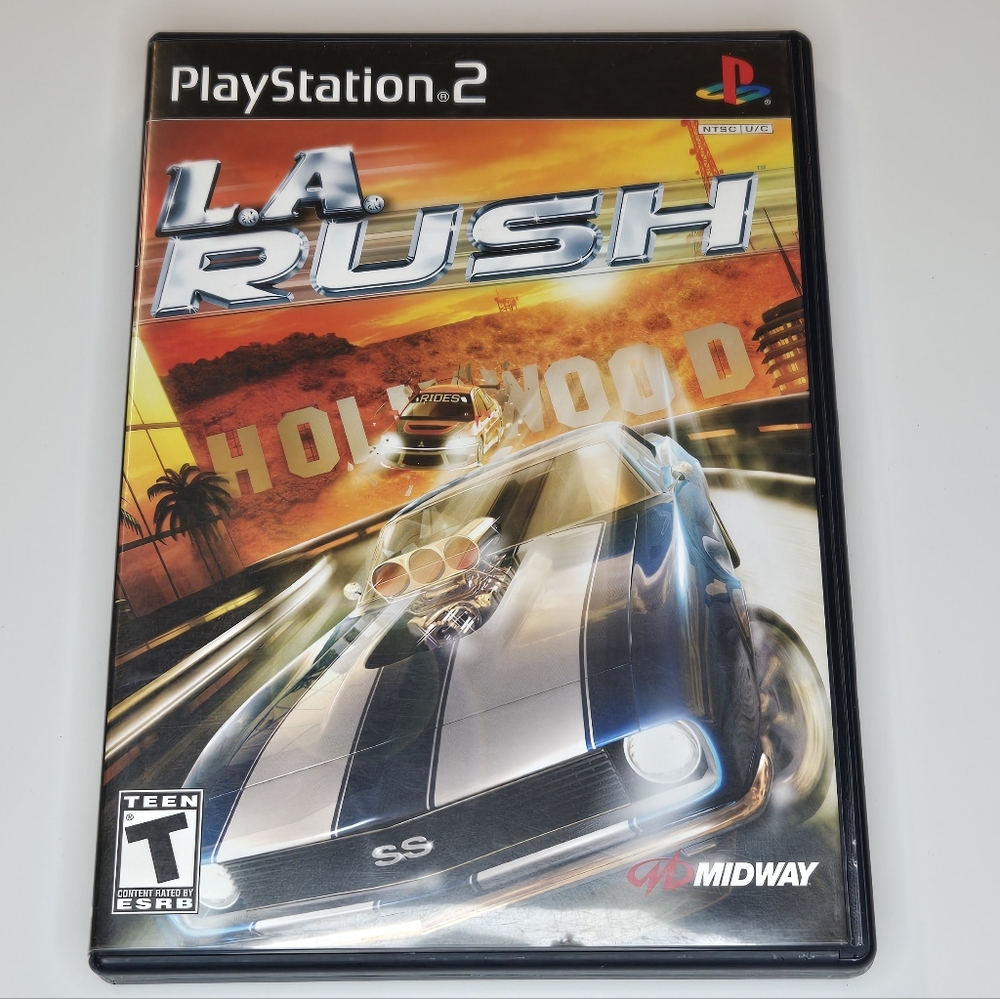 LA Rush for PlayStation 2 - Black, Conplete Tested Working Video Game Ps2